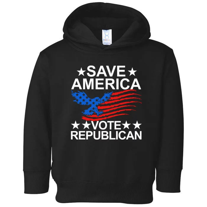 Save America Vote Republican Proud Conservative American Toddler Hoodie