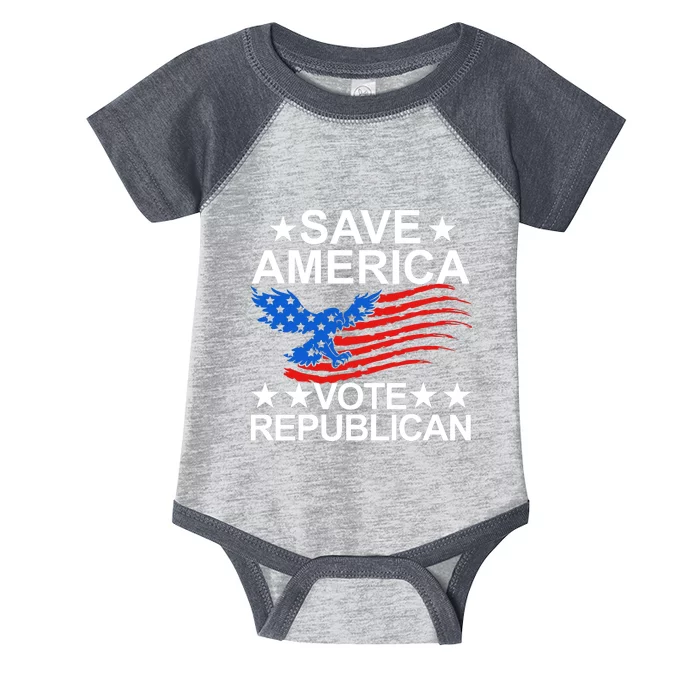 Save America Vote Republican Proud Conservative American Infant Baby Jersey Bodysuit