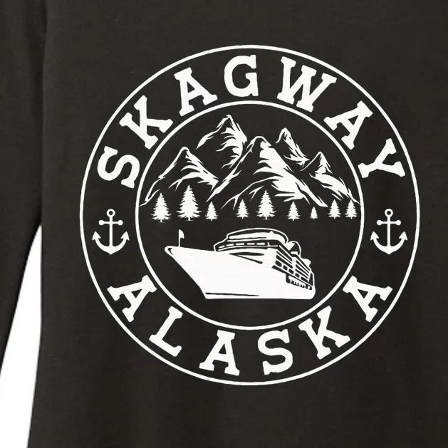 Skagway Alaska Vacation Souvenir And Cruise Gifts Womens CVC Long Sleeve Shirt