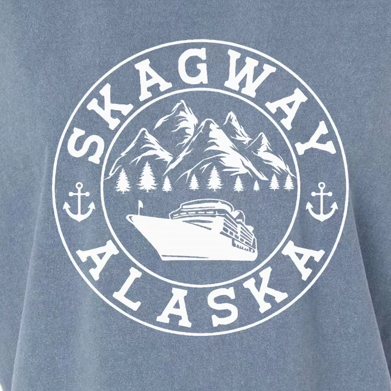 Skagway Alaska Vacation Souvenir And Cruise Gifts Garment-Dyed Women's Muscle Tee