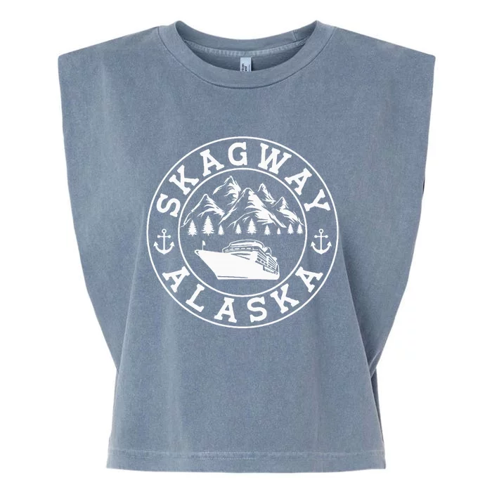 Skagway Alaska Vacation Souvenir And Cruise Gifts Garment-Dyed Women's Muscle Tee