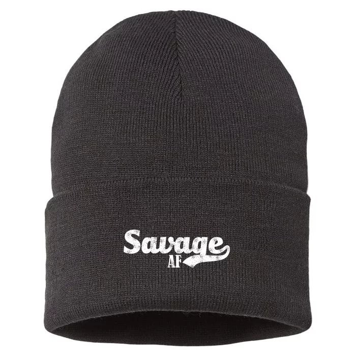 Savage AF Sustainable Knit Beanie