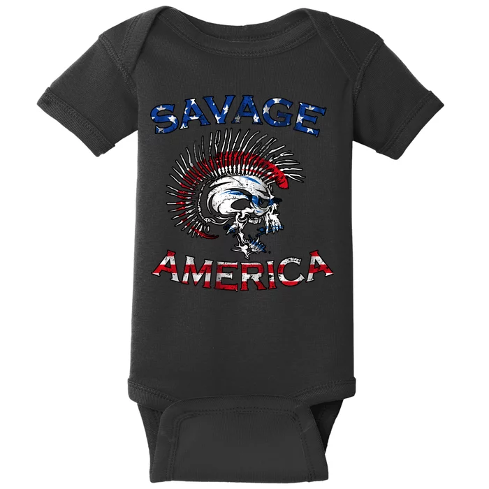 Savage America Baby Bodysuit