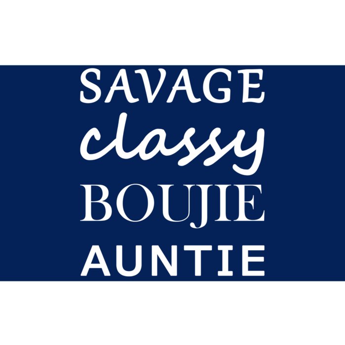 Savage Classy Bougie Auntie Funny Aunt Bumper Sticker