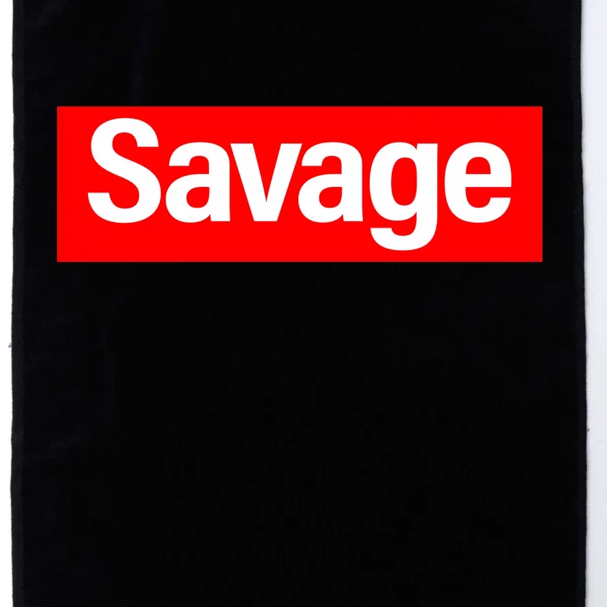 Savage Logo Platinum Collection Golf Towel