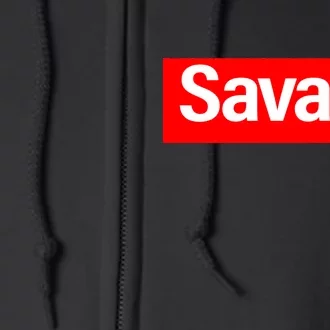 Savage Logo Full Zip Hoodie