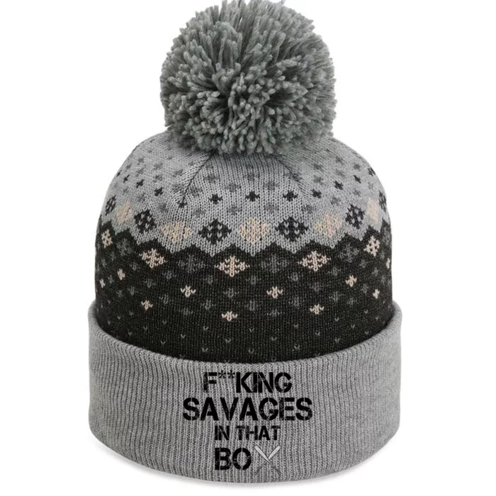 Savages In That Box The Baniff Cuffed Pom Beanie