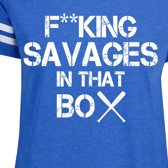 Savages In That Box Enza Ladies Jersey Football T-Shirt