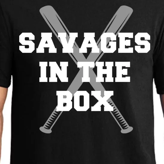 Savages In The Box Baseball Bats Pajama Set