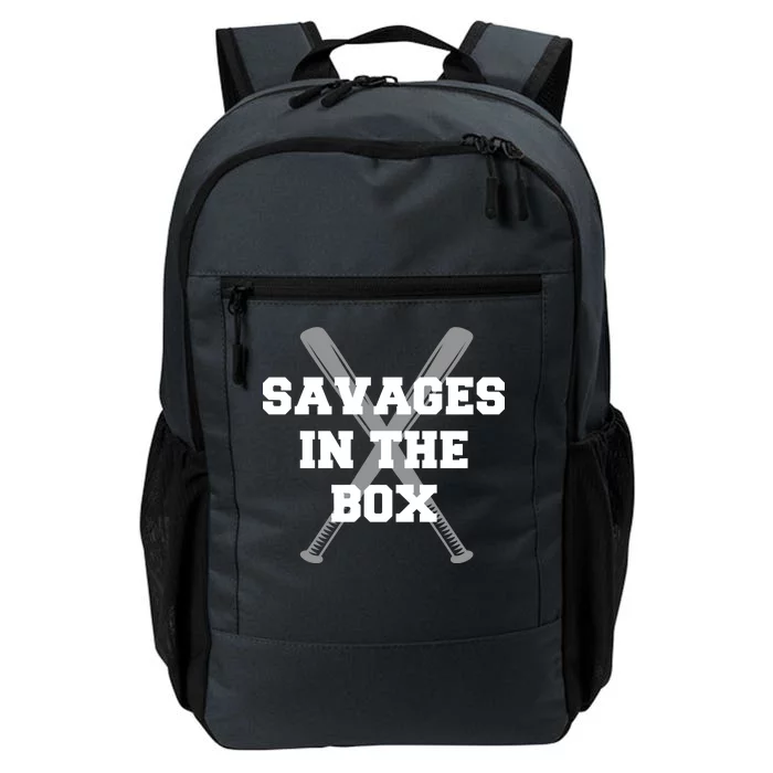 Savages In The Box Baseball Bats Daily Commute Backpack