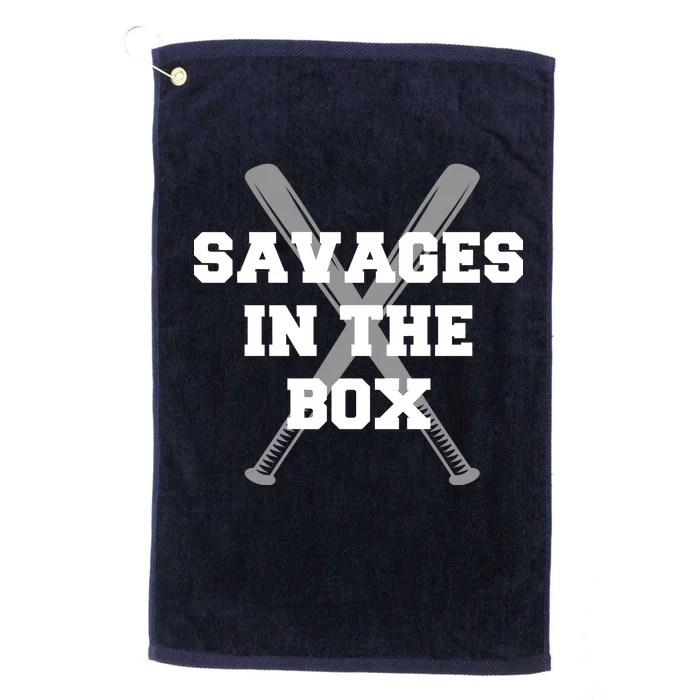 Savages In The Box Baseball Bats Platinum Collection Golf Towel