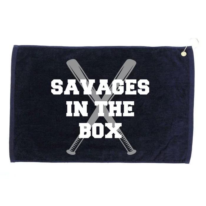 Savages In The Box Baseball Bats Grommeted Golf Towel