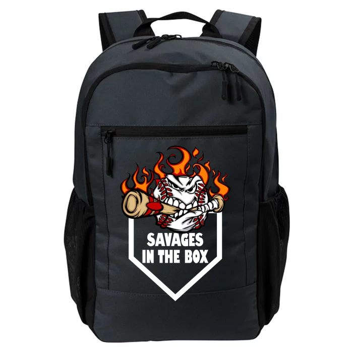 Savages In The Box Baseball Graphic Daily Commute Backpack