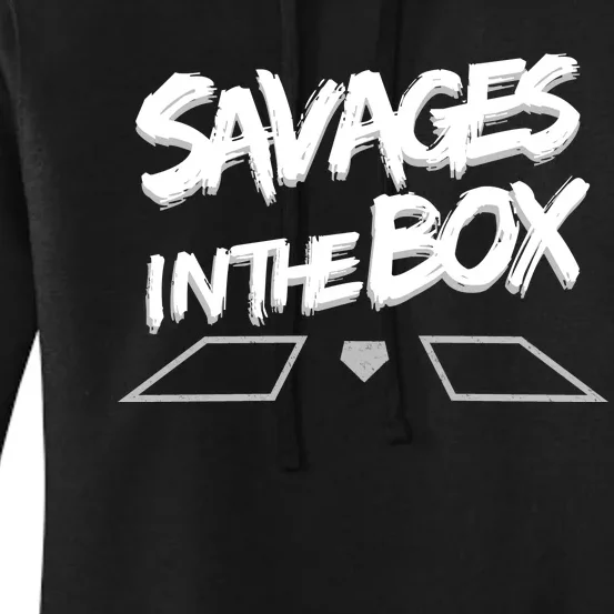 Savages in The Box New York baseball Women's Pullover Hoodie