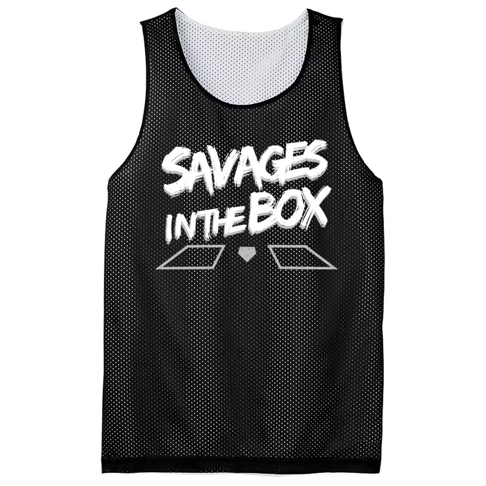 Savages in The Box New York baseball Mesh Reversible Basketball Jersey Tank