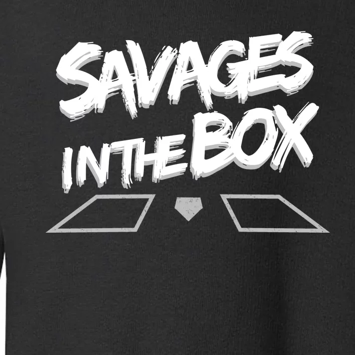 Savages in The Box New York baseball Toddler Sweatshirt