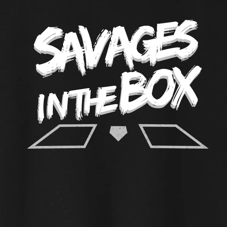 Savages in The Box New York baseball Women's Crop Top Tee