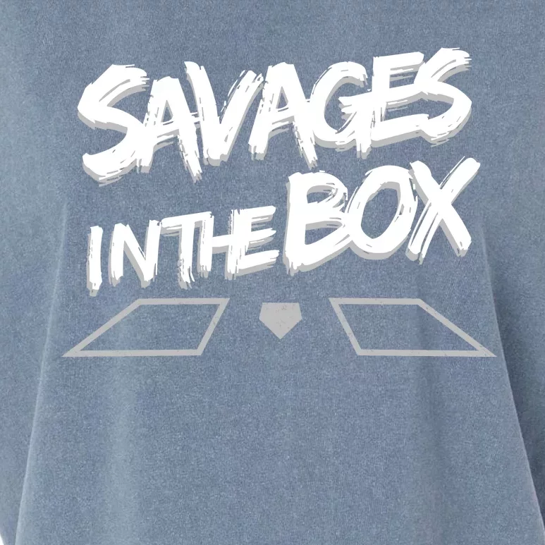 Savages in The Box New York baseball Garment-Dyed Women's Muscle Tee