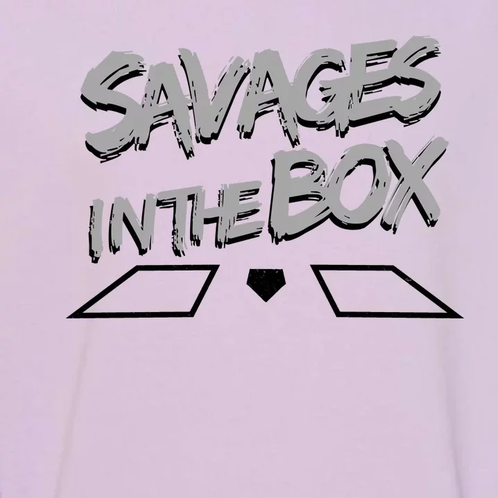 Savages in The Box New York baseball Garment-Dyed Sweatshirt