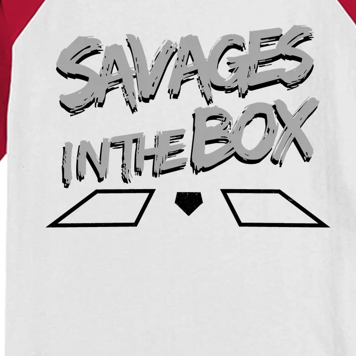 Savages in The Box New York baseball Kids Colorblock Raglan Jersey