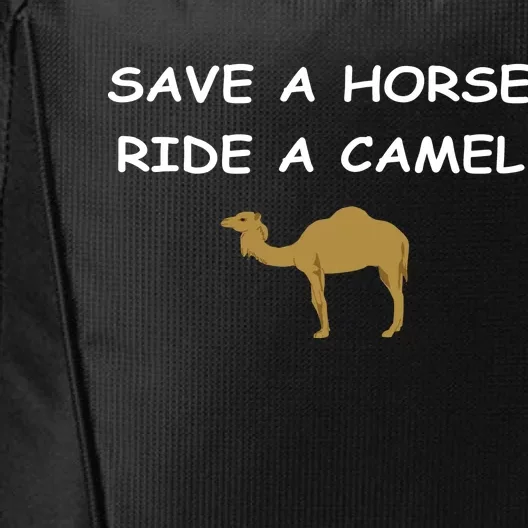 Save A Horse Ride A Camel Funny City Backpack