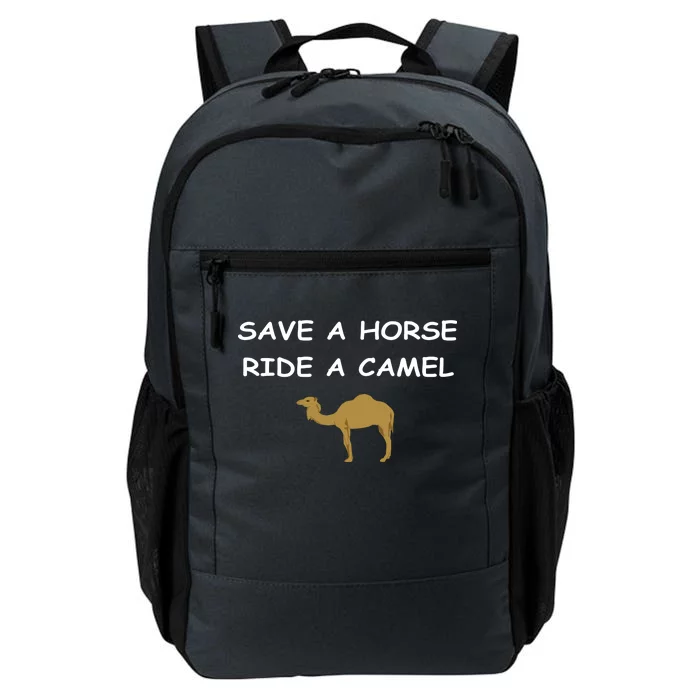 Save A Horse Ride A Camel Funny Daily Commute Backpack