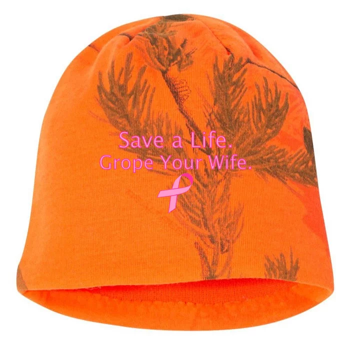 Save a Life Grope Your Wife Breast Cancer Kati - Camo Knit Beanie