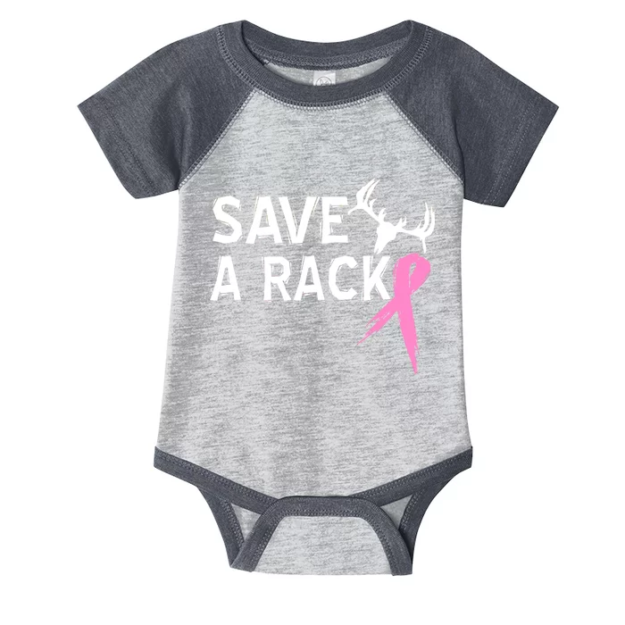 Save A Rack Breast Cancer Ribbon Infant Baby Jersey Bodysuit