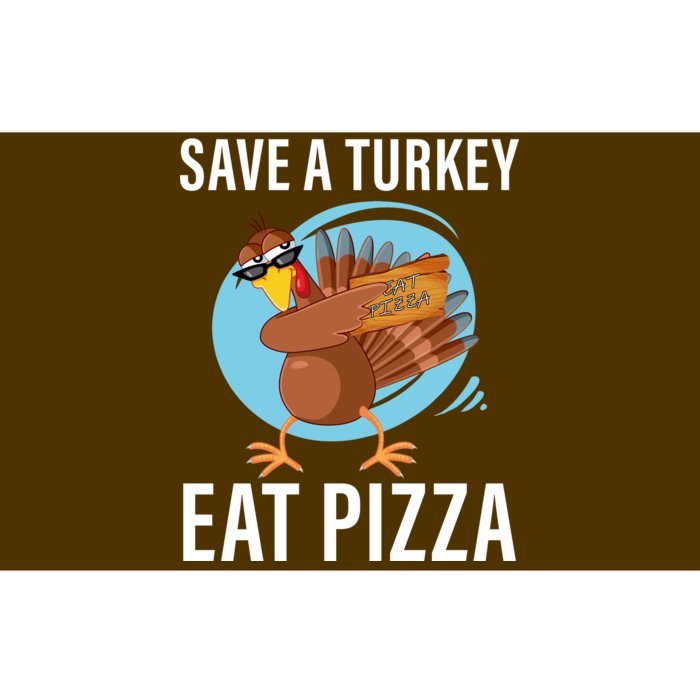 Save A Turkey Eat A Pizza Bumper Sticker