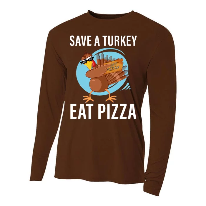 Save A Turkey Eat A Pizza Cooling Performance Long Sleeve Crew