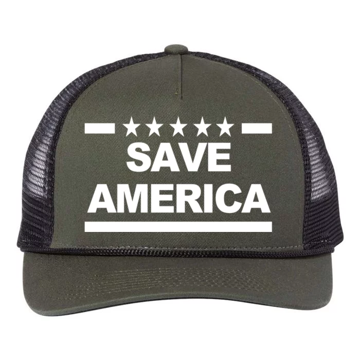 Save America Pro American Retro Rope Trucker Hat Cap