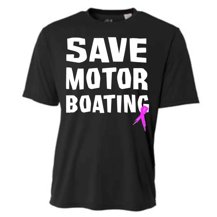 Save Motor Boating Breast Cancer Cooling Performance Crew T-Shirt