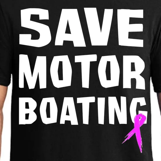 Save Motor Boating Breast Cancer Pajama Set