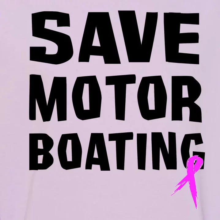 Save Motor Boating Breast Cancer Garment-Dyed Sweatshirt