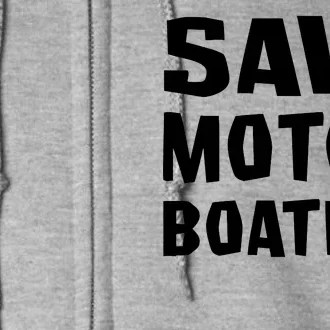 Save Motor Boating Breast Cancer Full Zip Hoodie