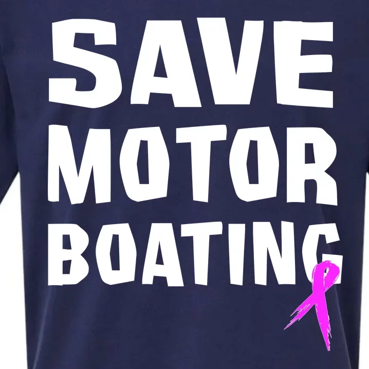 Save Motor Boating Breast Cancer Sueded Cloud Jersey T-Shirt