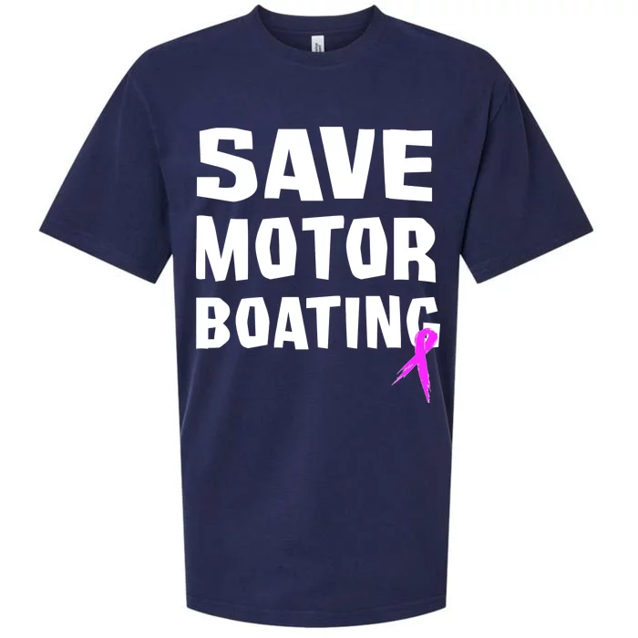 Save Motor Boating Breast Cancer Sueded Cloud Jersey T-Shirt