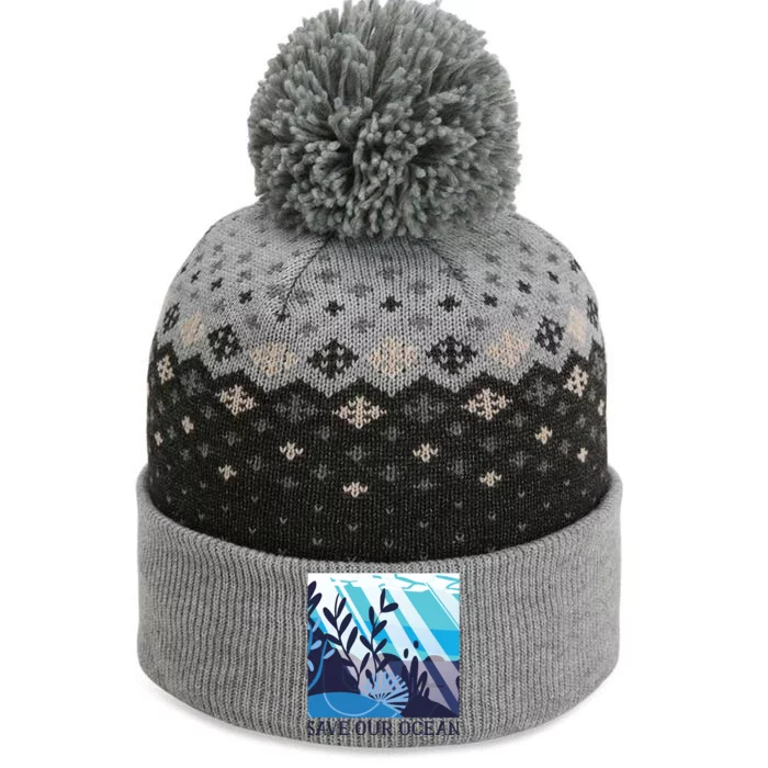 Save Our Ocean The Baniff Cuffed Pom Beanie