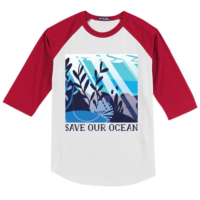 Save Our Ocean Kids Colorblock Raglan Jersey