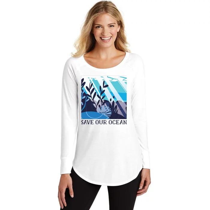 Save Our Ocean Women's Perfect Tri Tunic Long Sleeve Shirt