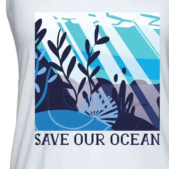 Save Our Ocean Ladies Essential Flowy Tank