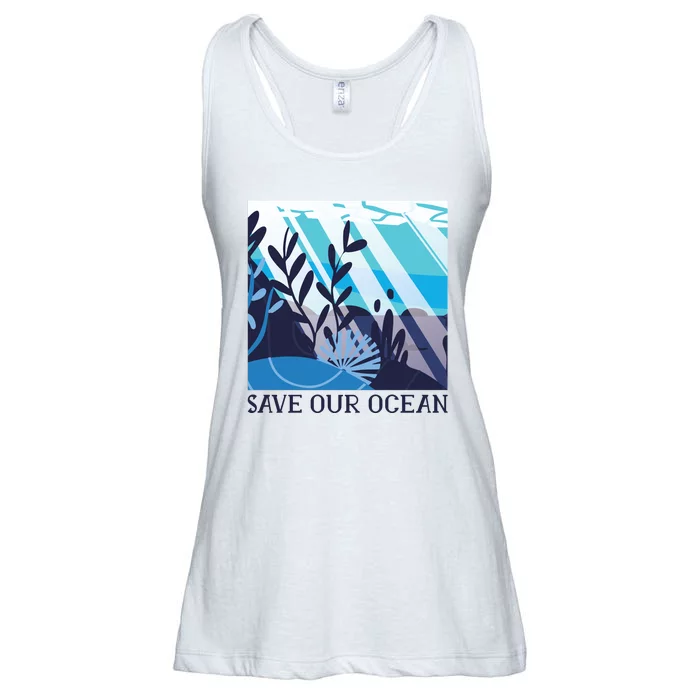 Save Our Ocean Ladies Essential Flowy Tank