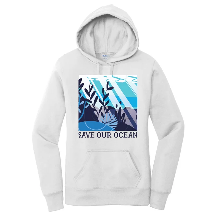 Save Our Ocean Women's Pullover Hoodie