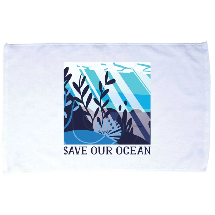 Save Our Ocean Microfiber Hand Towel