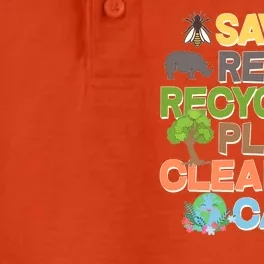 Save Rescue Recycle Plant Clean Care Earth Day Dry Zone Grid Performance Polo