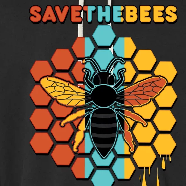 Save The Bees Garment-Dyed Fleece Hoodie