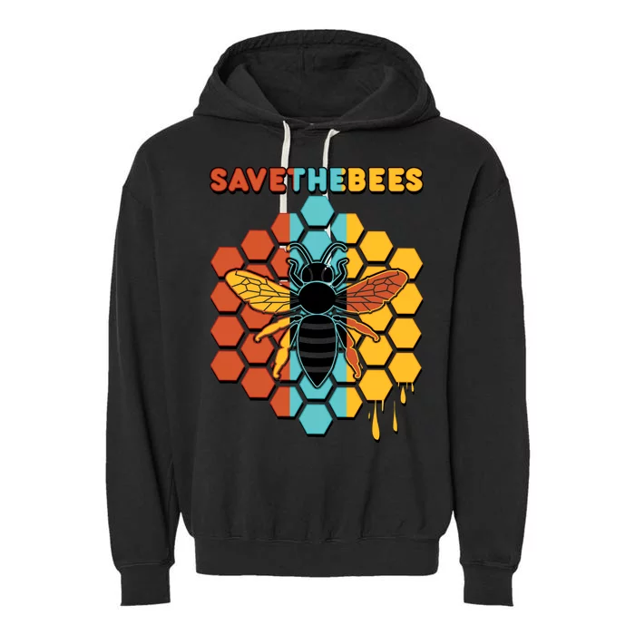 Save The Bees Garment-Dyed Fleece Hoodie