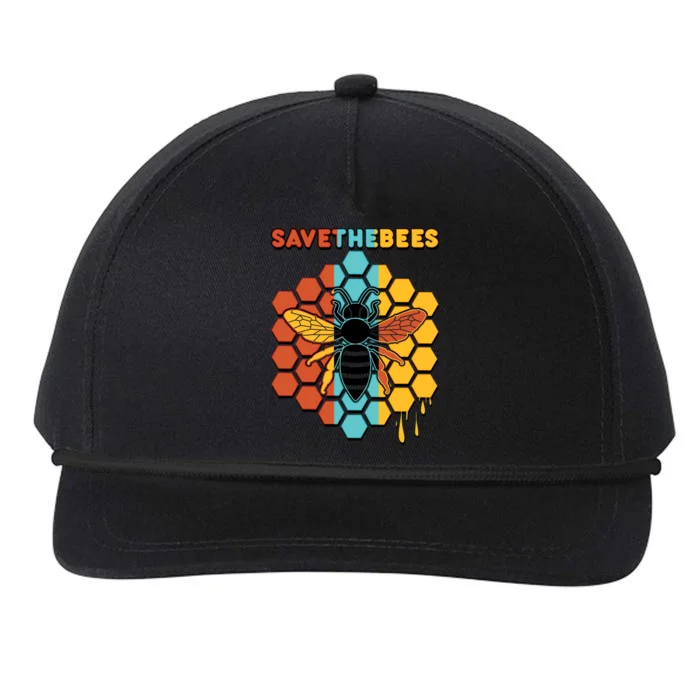 Save The Bees Snapback Five-Panel Rope Hat