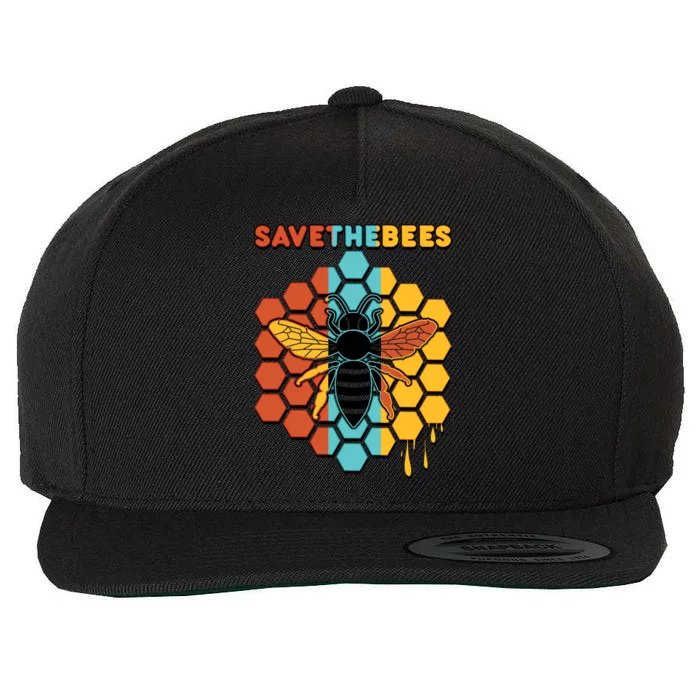 Save The Bees Wool Snapback Cap