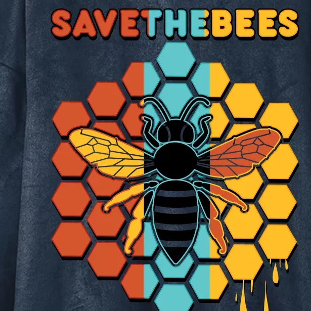 Save The Bees Hooded Wearable Blanket